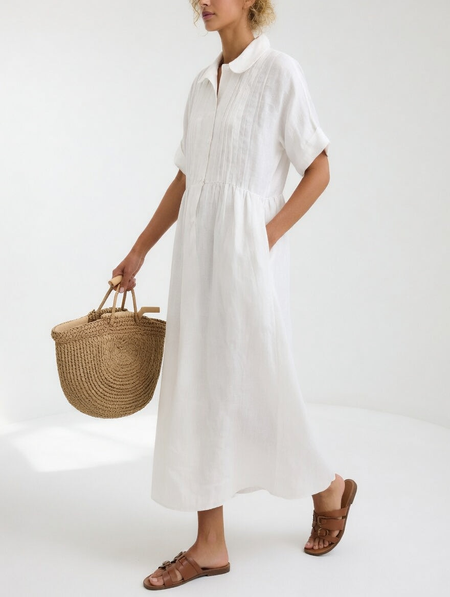 Noelle | Button-Front Maxi Dress