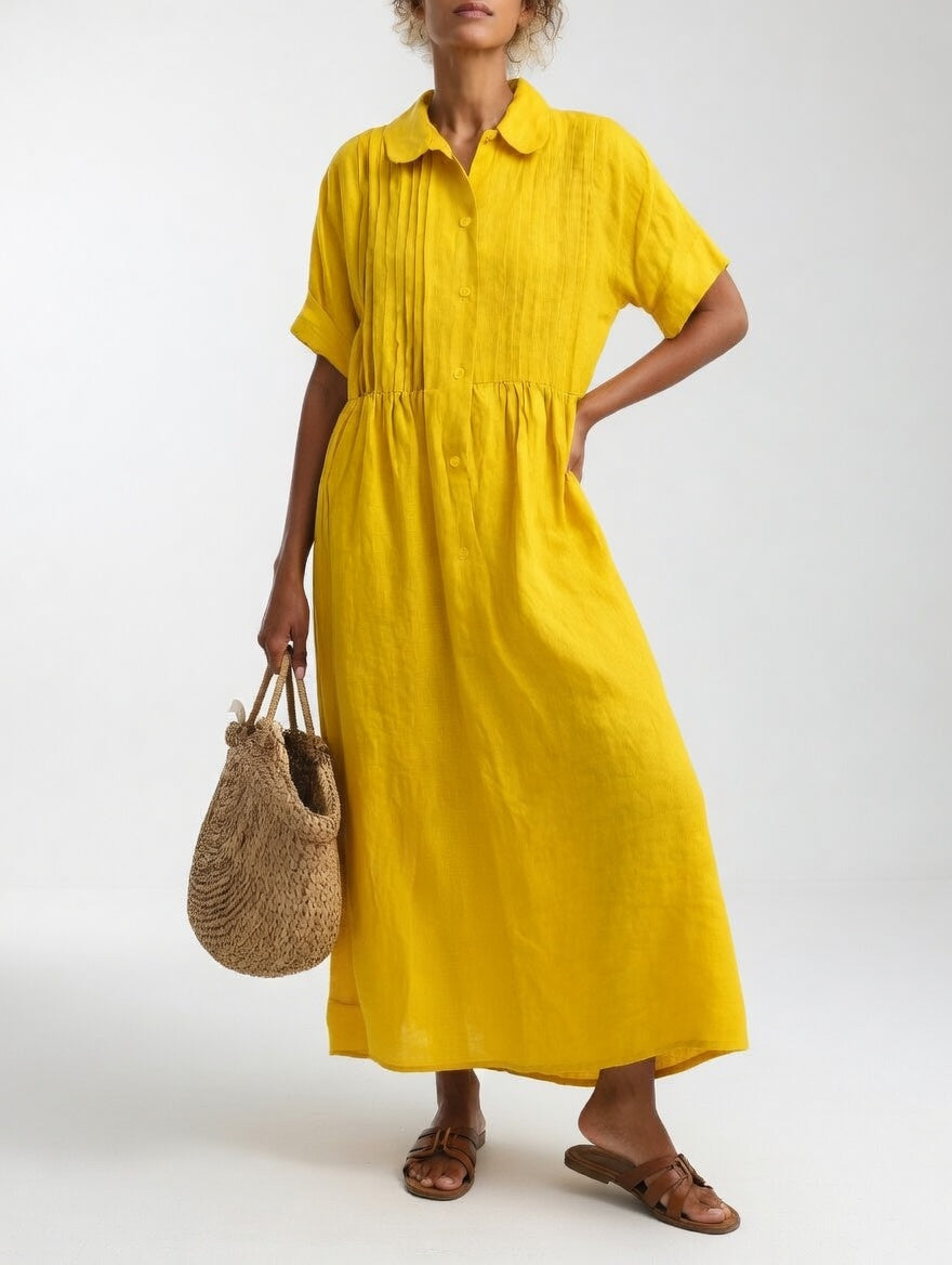 Noelle | Button-Front Maxi Dress