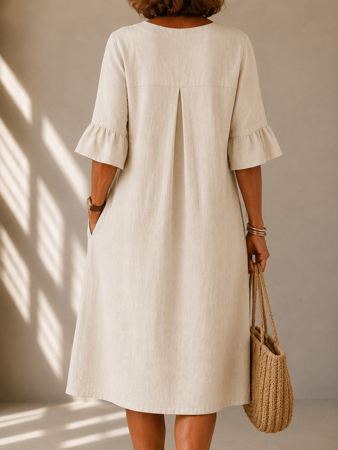 Amelia | Button-Front Midi Dress