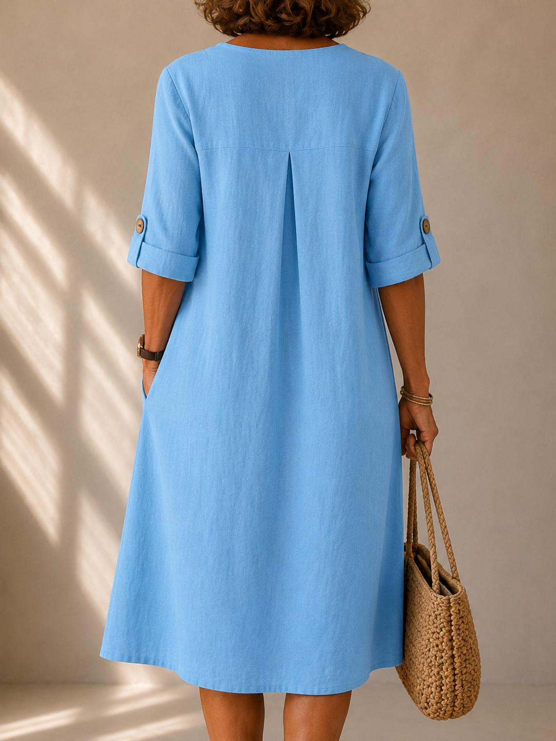 Amelia | Button-Front Midi Dress