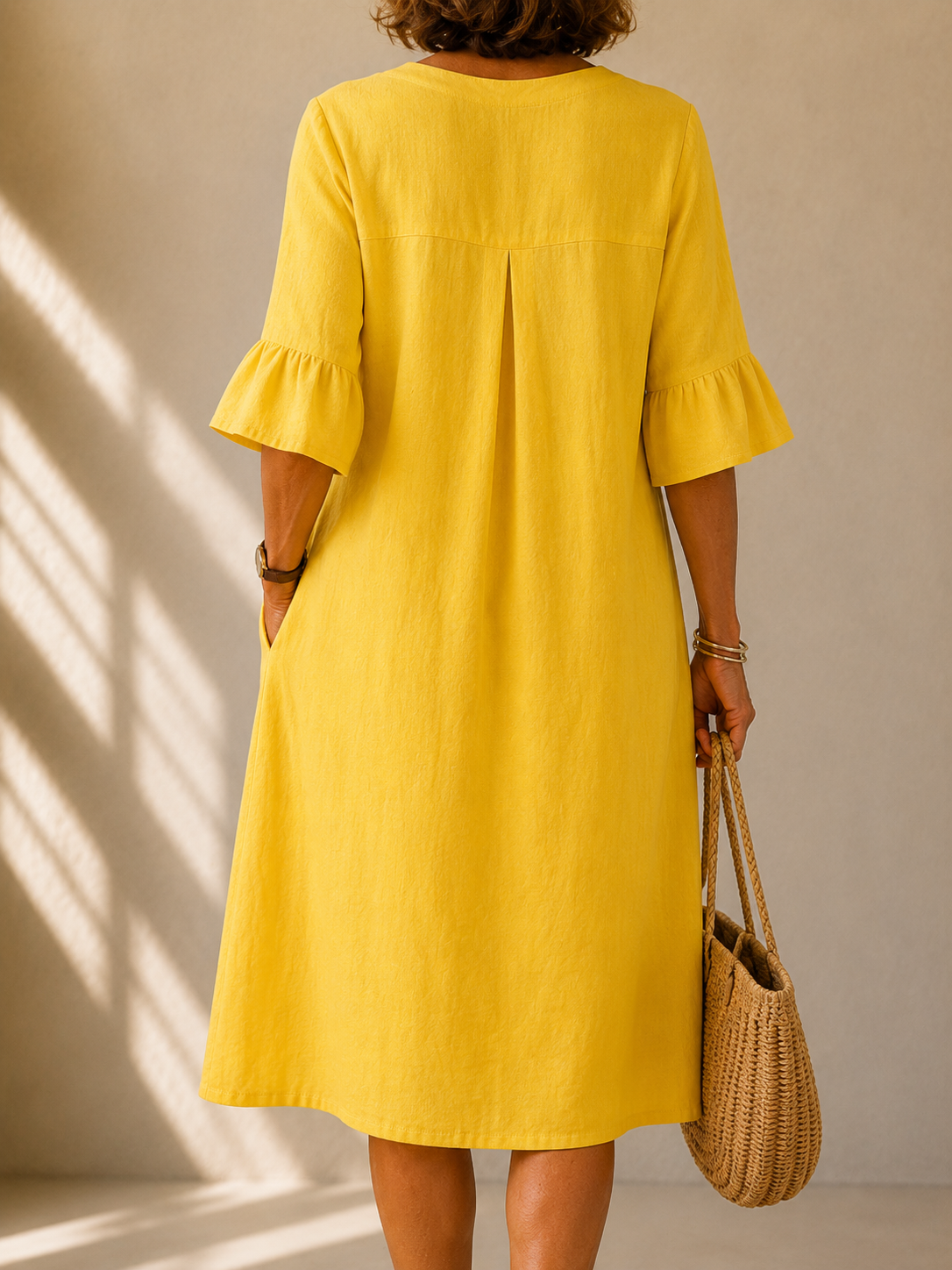 Amelia | Button-Front Midi Dress