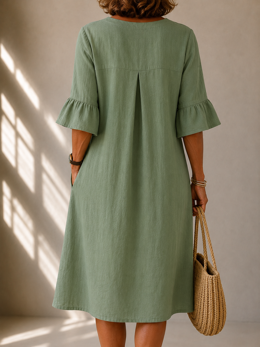 Amelia | Button-Front Midi Dress