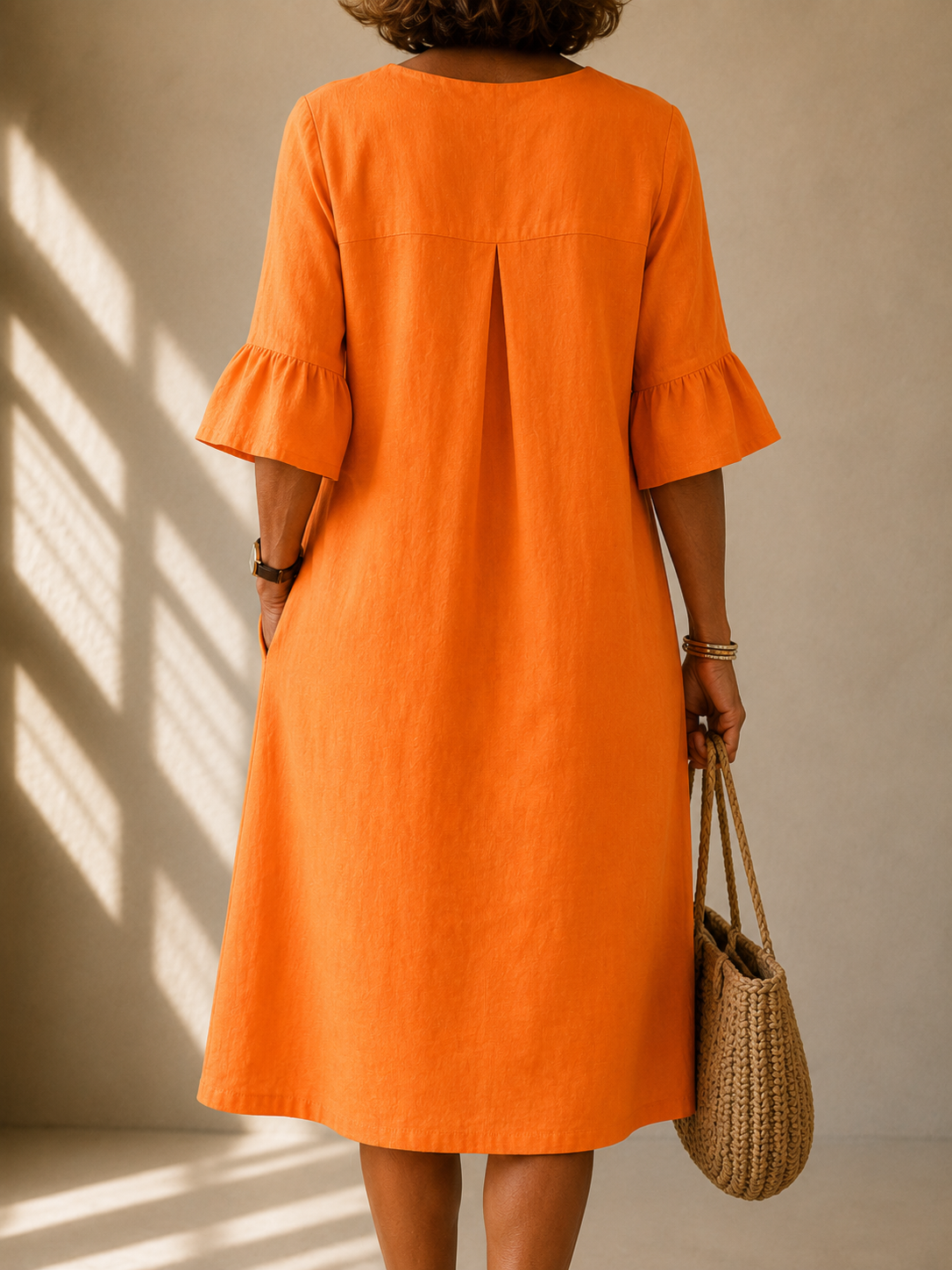 Amelia | Button-Front Midi Dress