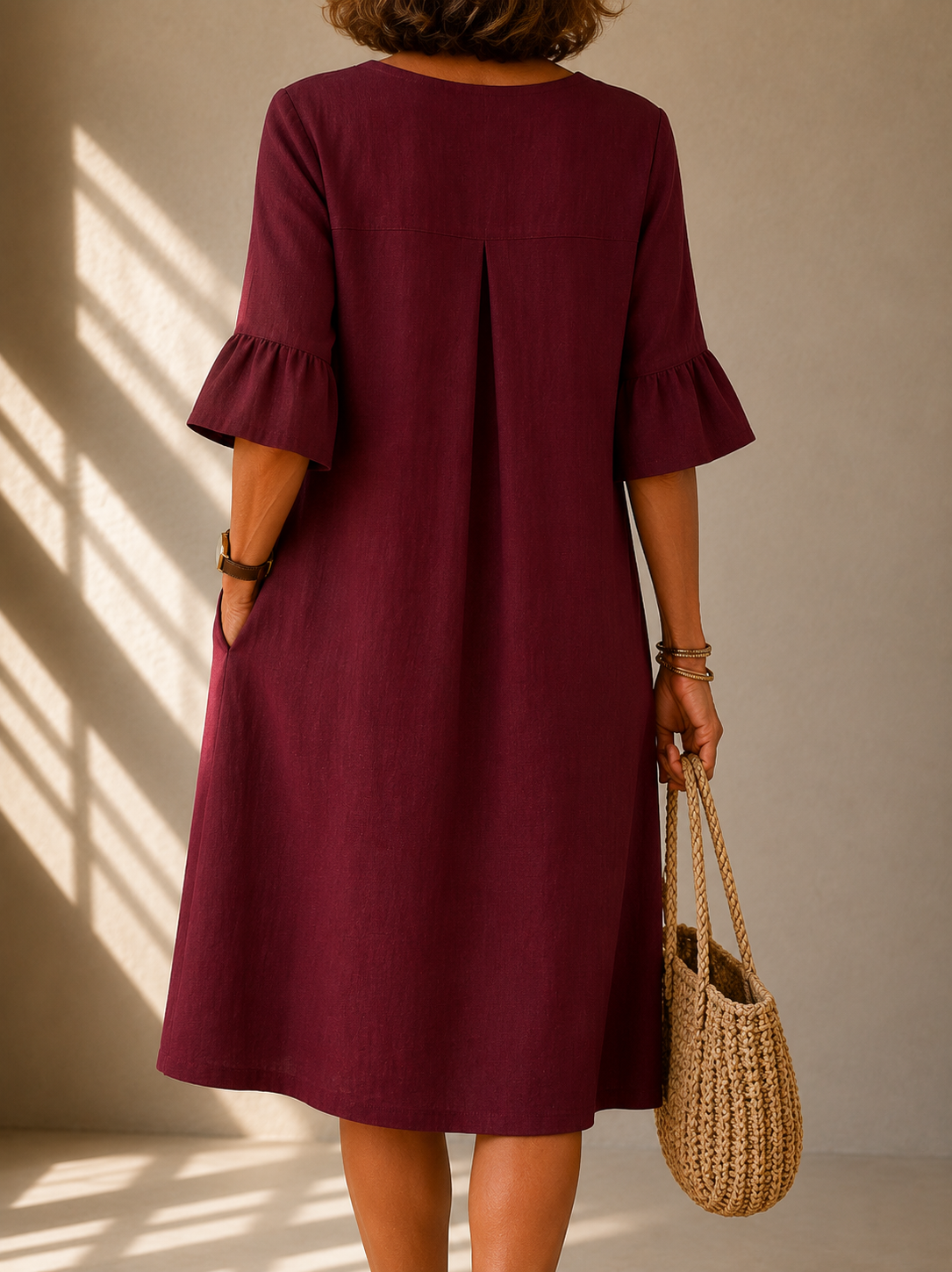 Amelia | Button-Front Midi Dress