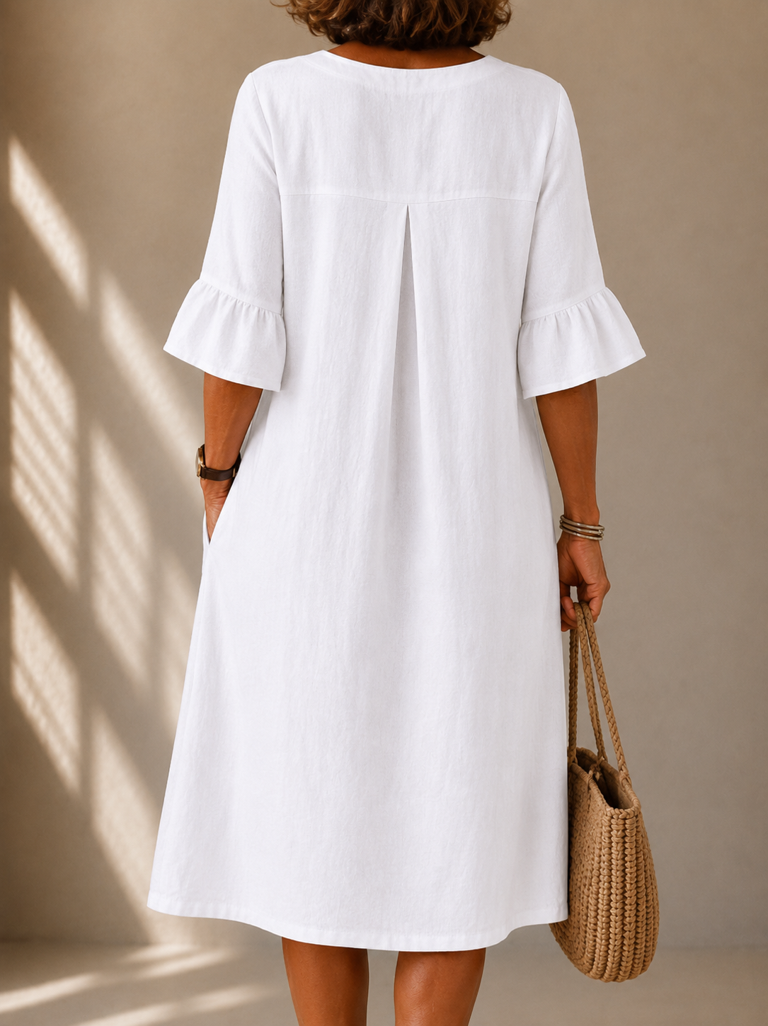 Amelia | Button-Front Midi Dress