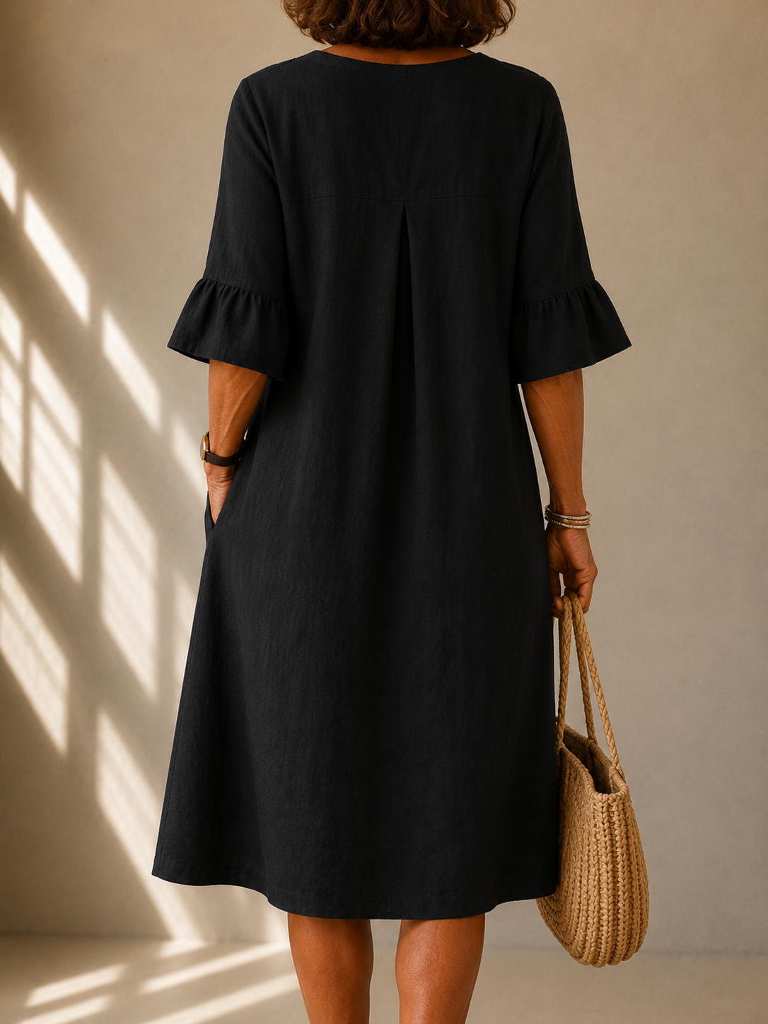 Amelia | Button-Front Midi Dress