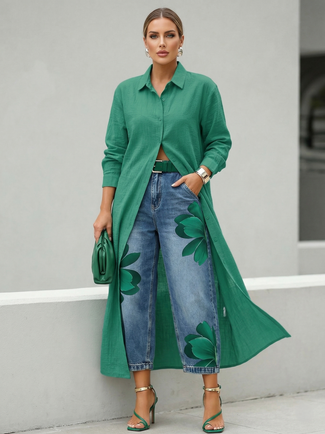 Laurent Atelier™ | Elegant Floral Wide-Leg Pants