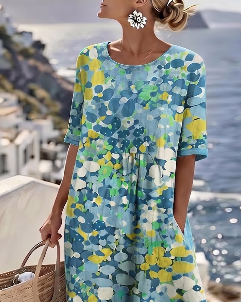Elena | Lightweight Floral Midi Dress