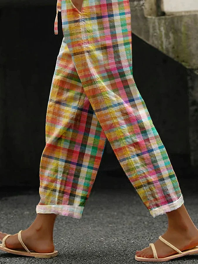 Laurent Atelier™ | COMFORTABLE CHECKERED PANTS
