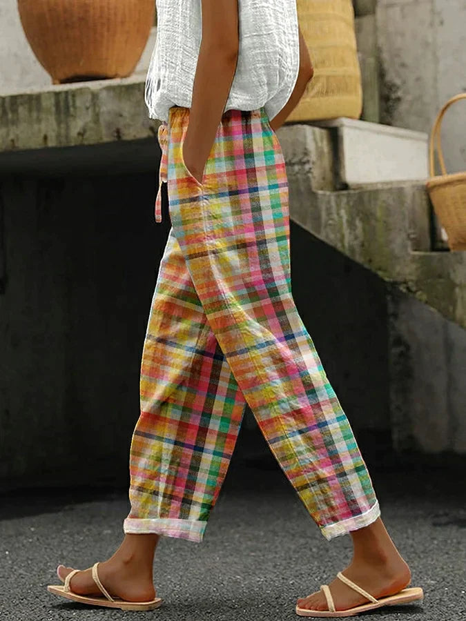 Laurent Atelier™ | COMFORTABLE CHECKERED PANTS
