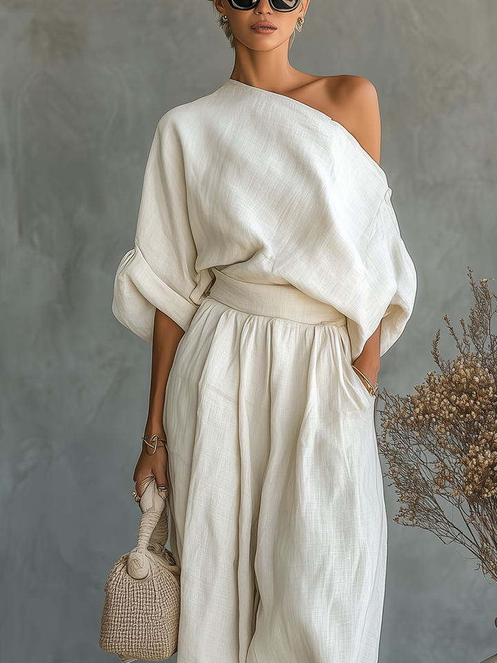 Aurélie | Draped Two-Piece Set