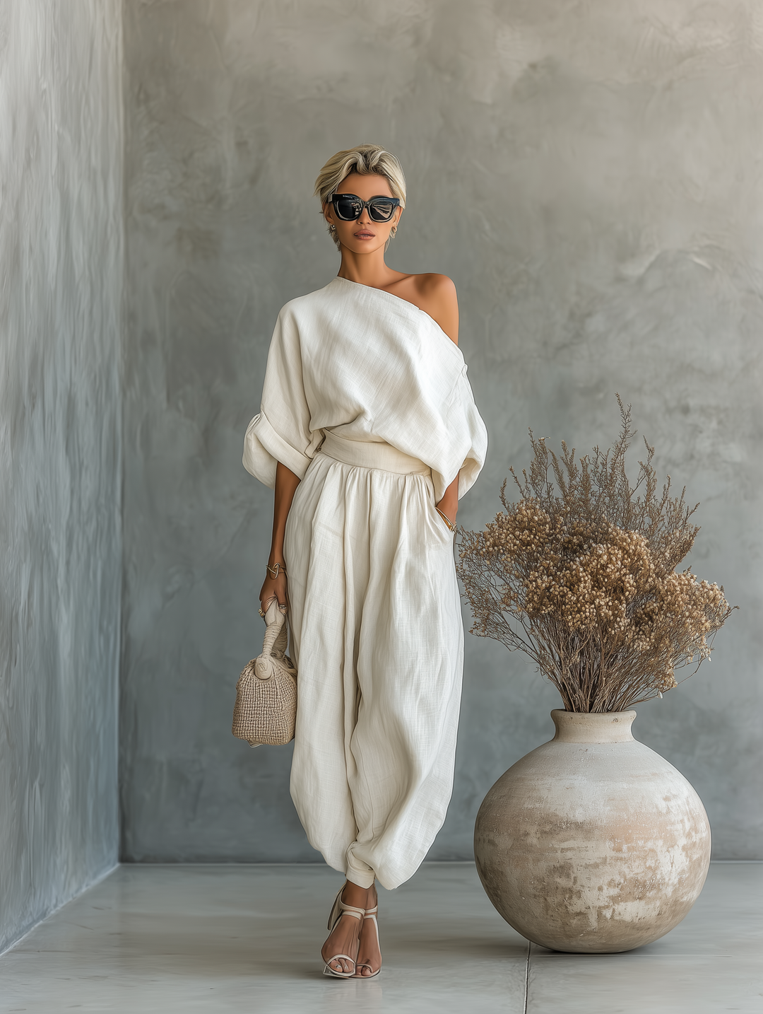 Aurélie | Draped Two-Piece Set
