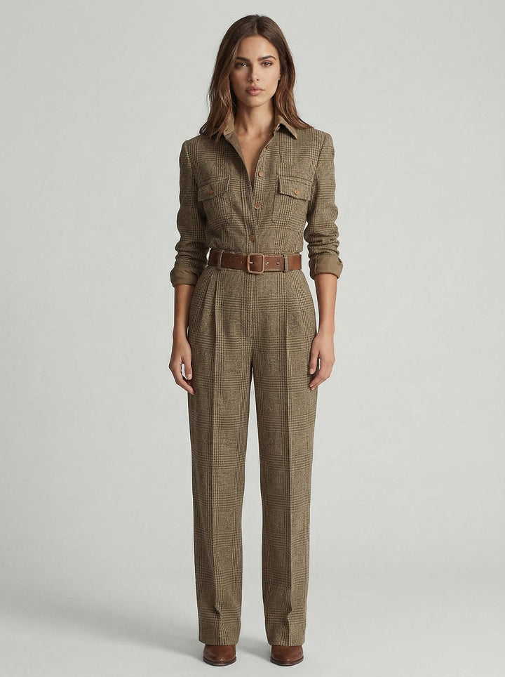 Celia | Checked Jumpsuit