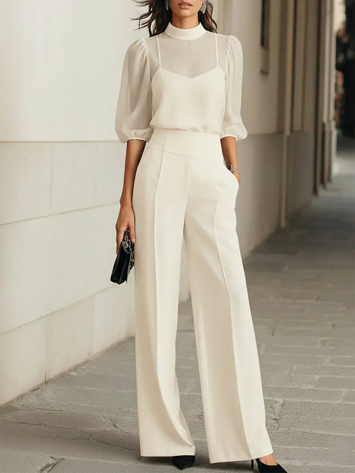 Valentina | Elegant Three-Piece Trouser Set
