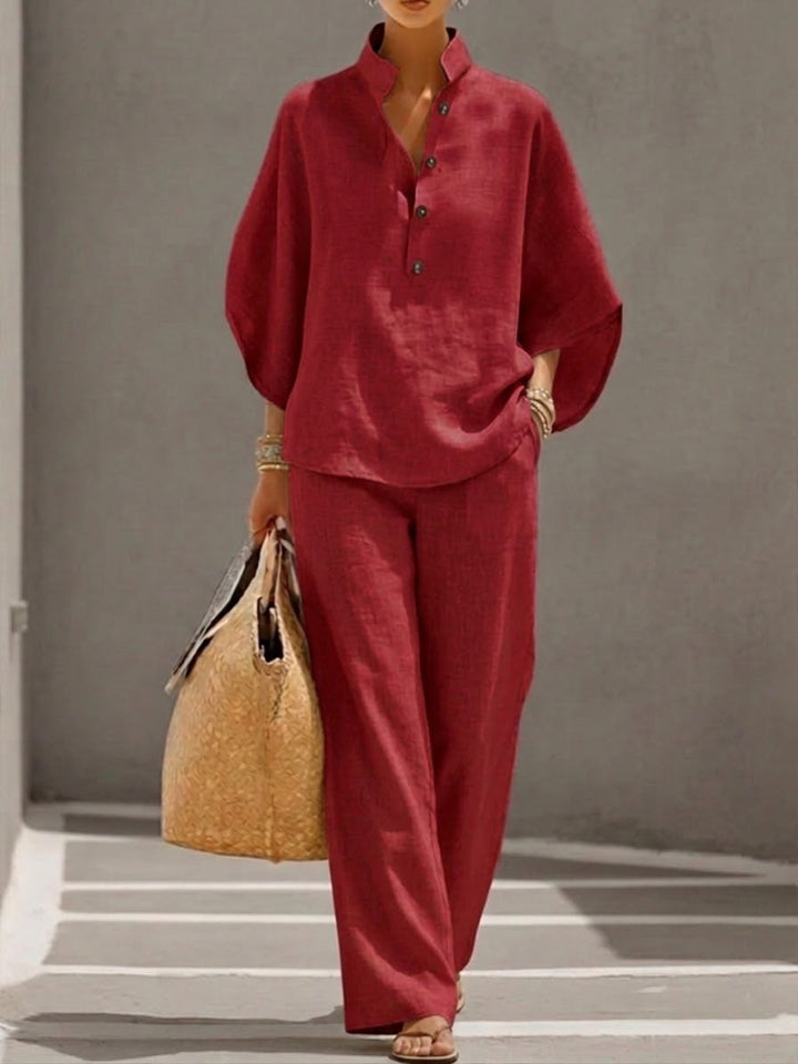 Eszter | Cotton-Linen Two-Piece Set
