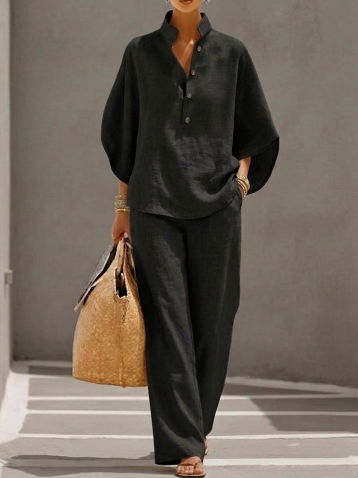 Eszter | Cotton-Linen Two-Piece Set