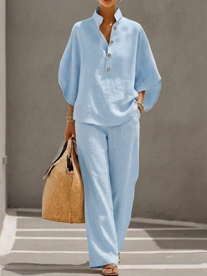 Eszter | Cotton-Linen Two-Piece Set