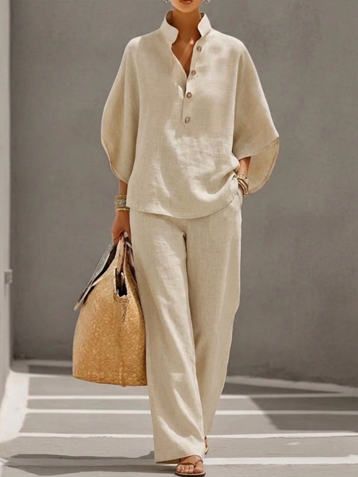 Eszter | Cotton-Linen Two-Piece Set