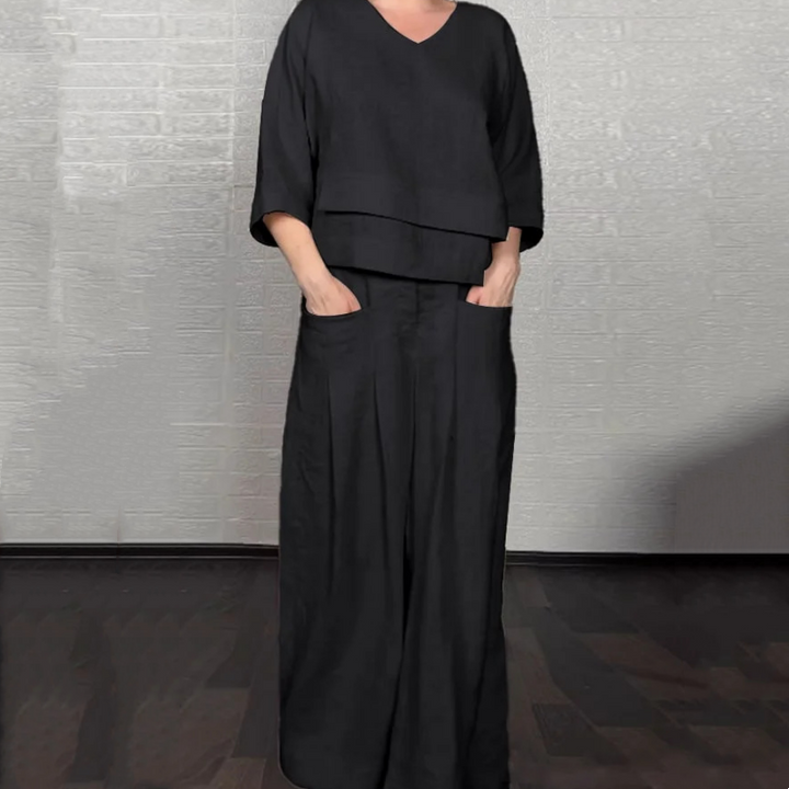 Liza | 2-piece cotton-linen set