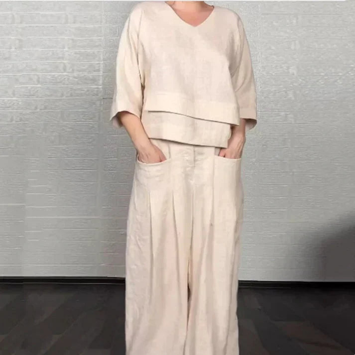 Liza | 2-piece cotton-linen set