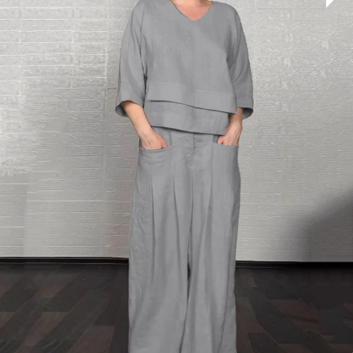 Liza | 2-piece cotton-linen set