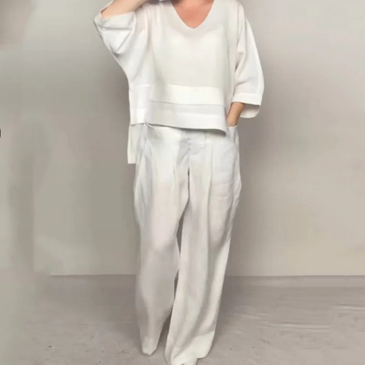Liza | 2-piece cotton-linen set
