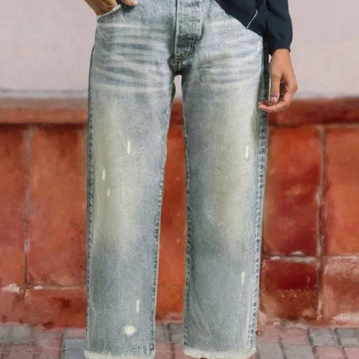 Laurent Atelier™ | Retro Cropped Straight Jeans